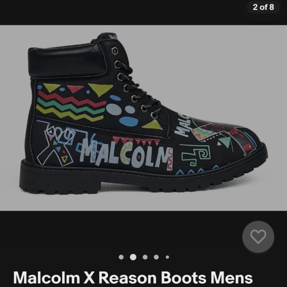 Malcom X Reason Hitop Boots NWOT - Picture 3 of 7